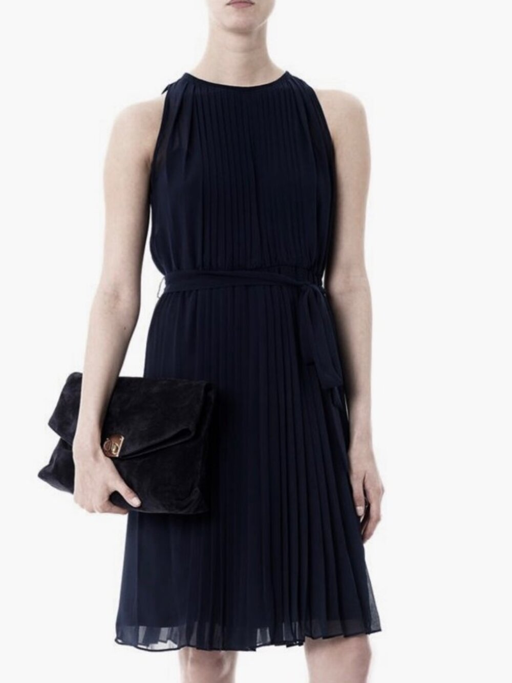 NEW DVF Ria Pleated Dress